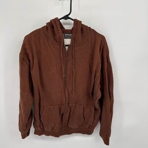 Highland Outfitters  Brown Hoodie Jacket Full Zip‎ Size Large